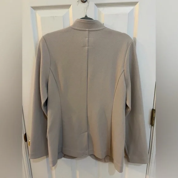 Banana Republic Knit Pique Blazer Hardly Worn Size L - Picture 9 of 12